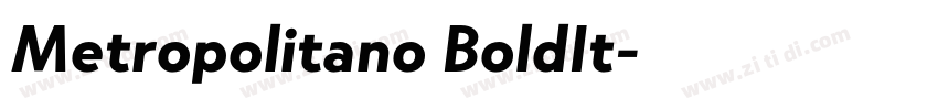 Metropolitano BoldIt字体转换